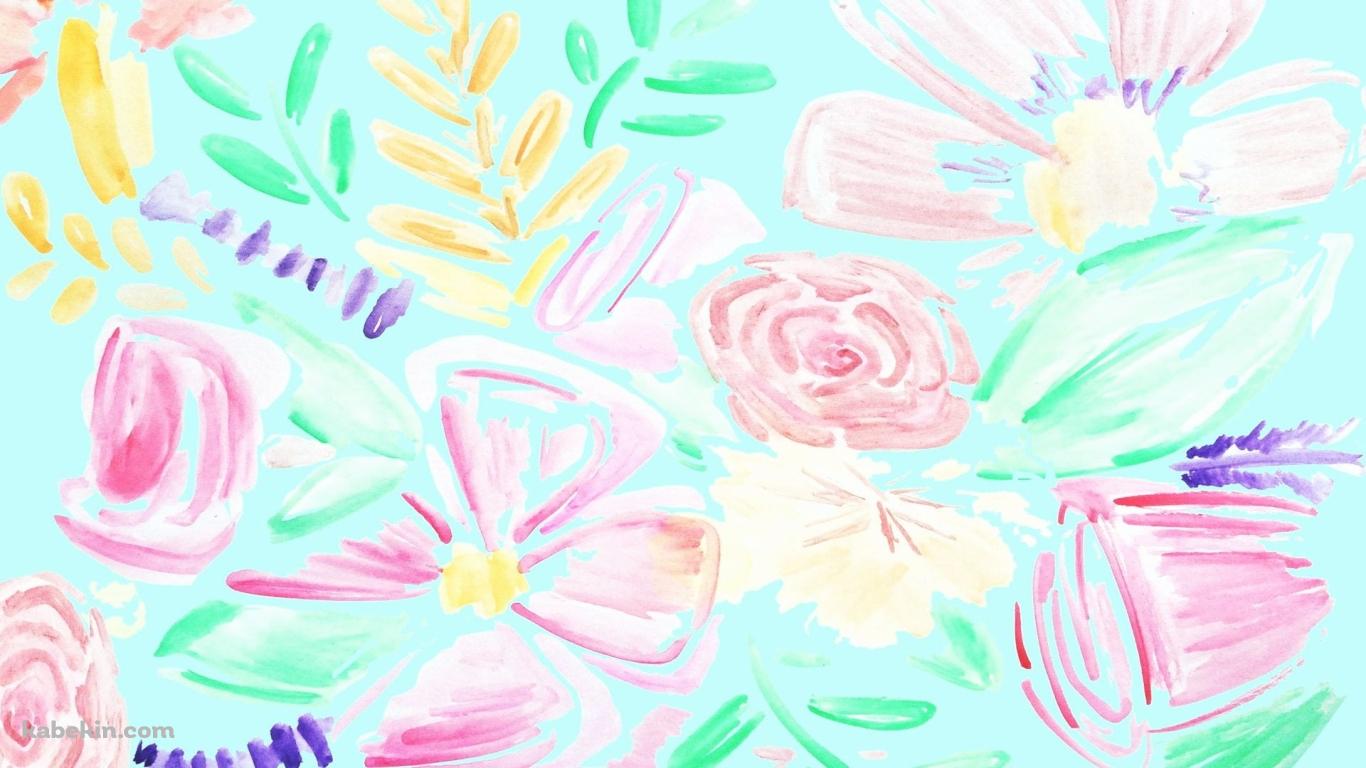 ケイト・スペード ニューヨーク / パステル調 / 花・植物の壁紙(1366px x 768px) 高画質 PC・デスクトップ用