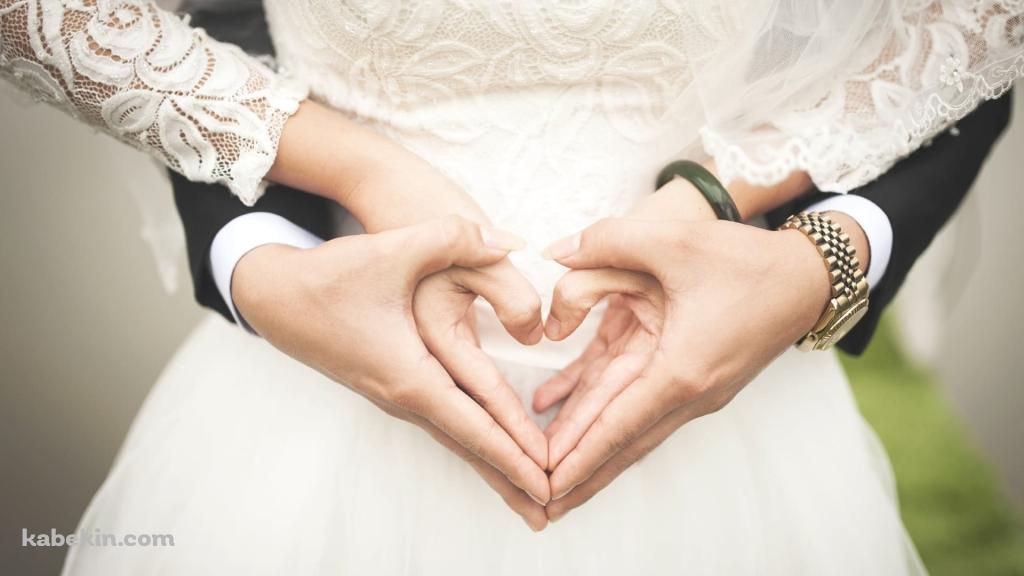 カップル / 結婚式 / 相性 / ハート / ブライダル / 再婚の壁紙(1024px x 576px) 高画質 PC・デスクトップ用