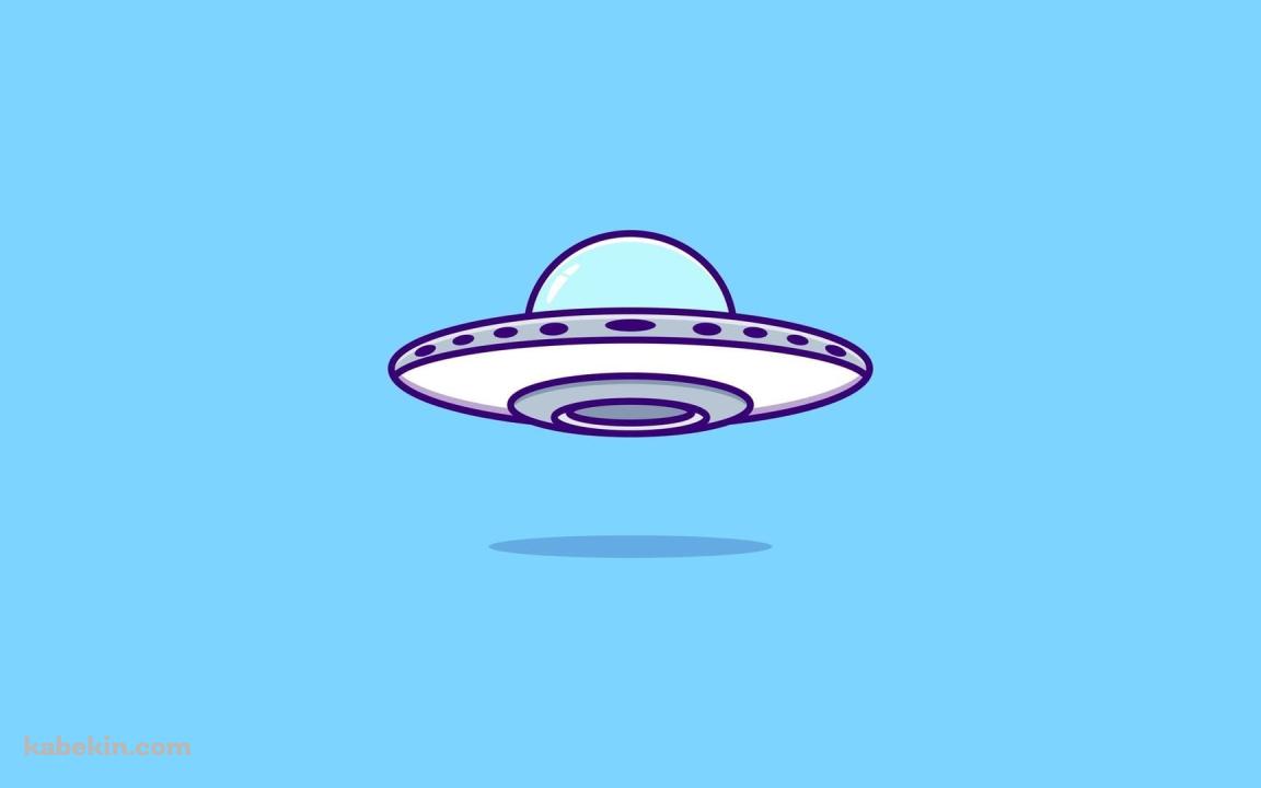 ポップなUFOのイラストの壁紙(1152px x 720px) 高画質 PC・デスクトップ用