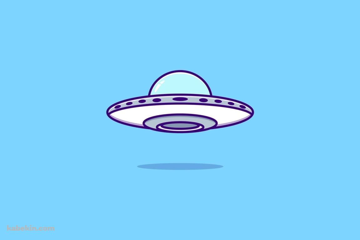 ポップなUFOのイラストの壁紙(1152px x 768px) 高画質 PC・デスクトップ用