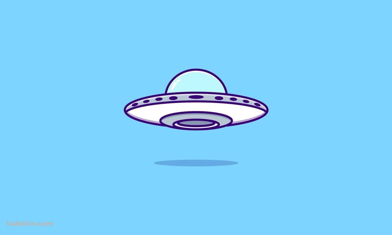 ポップなUFOのイラストの壁紙(1280px x 768px) 高画質 PC・デスクトップ用