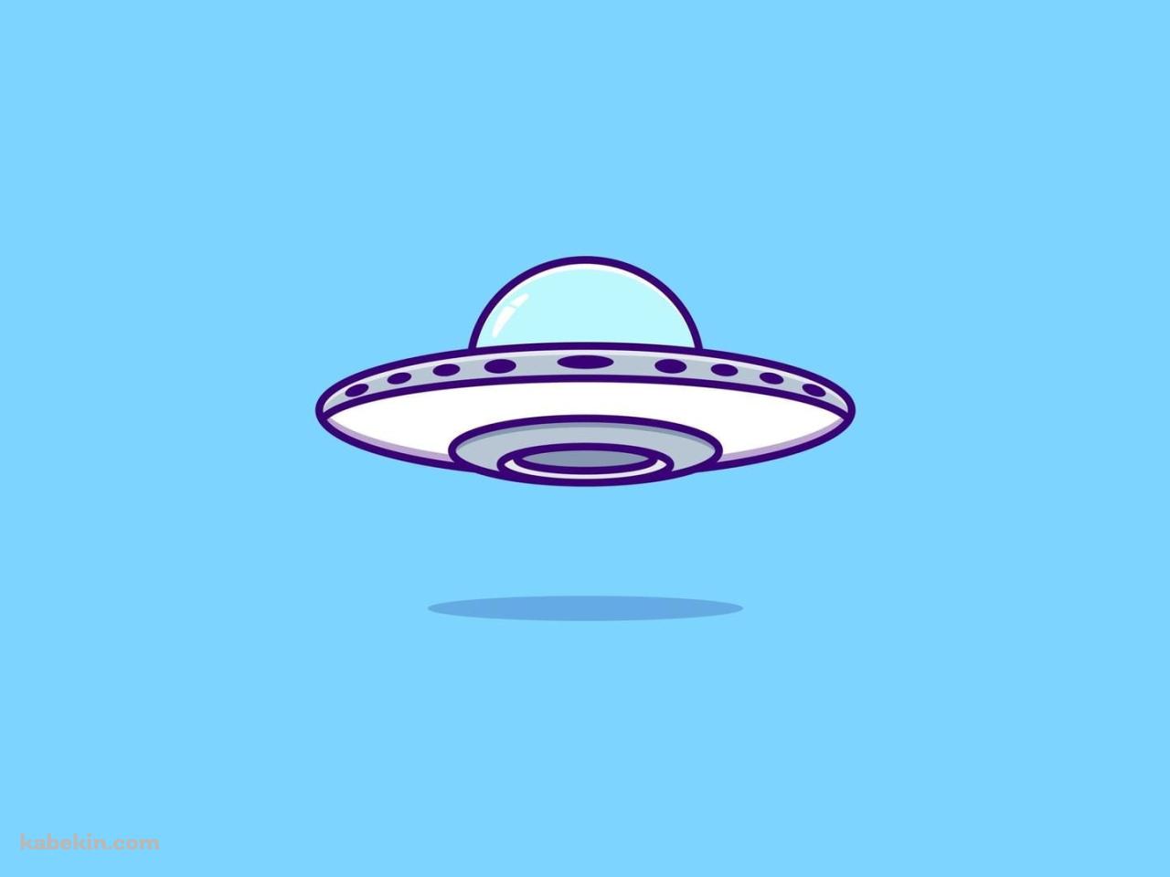 ポップなUFOのイラストの壁紙(1280px x 960px) 高画質 PC・デスクトップ用
