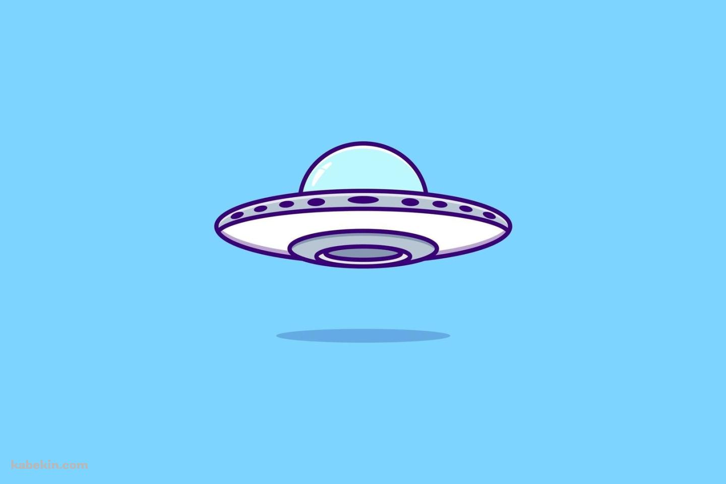 ポップなUFOのイラストの壁紙(1440px x 960px) 高画質 PC・デスクトップ用