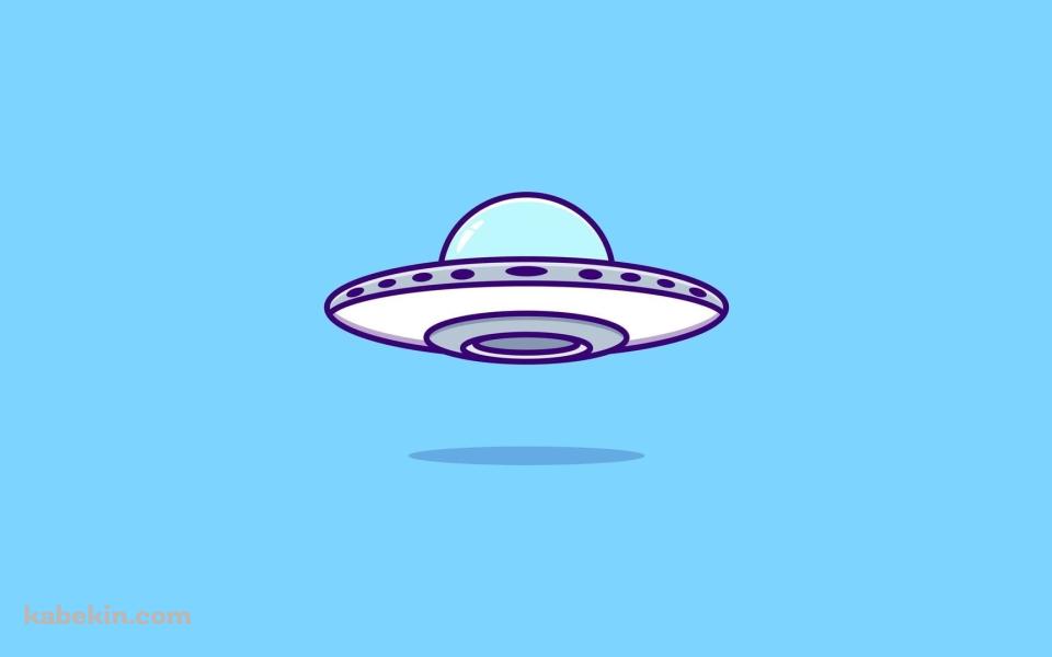 ポップなUFOのイラストの壁紙(960px x 600px) 高画質 PC・デスクトップ用