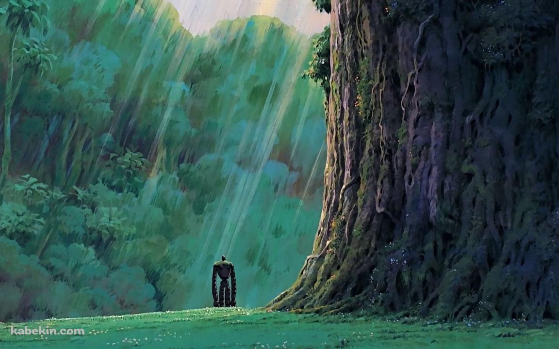 天空の城ラピュタ / ロボット兵 / ラムダ / 大木 / ジブリの壁紙(1152px x 720px) 高画質 PC・デスクトップ用
