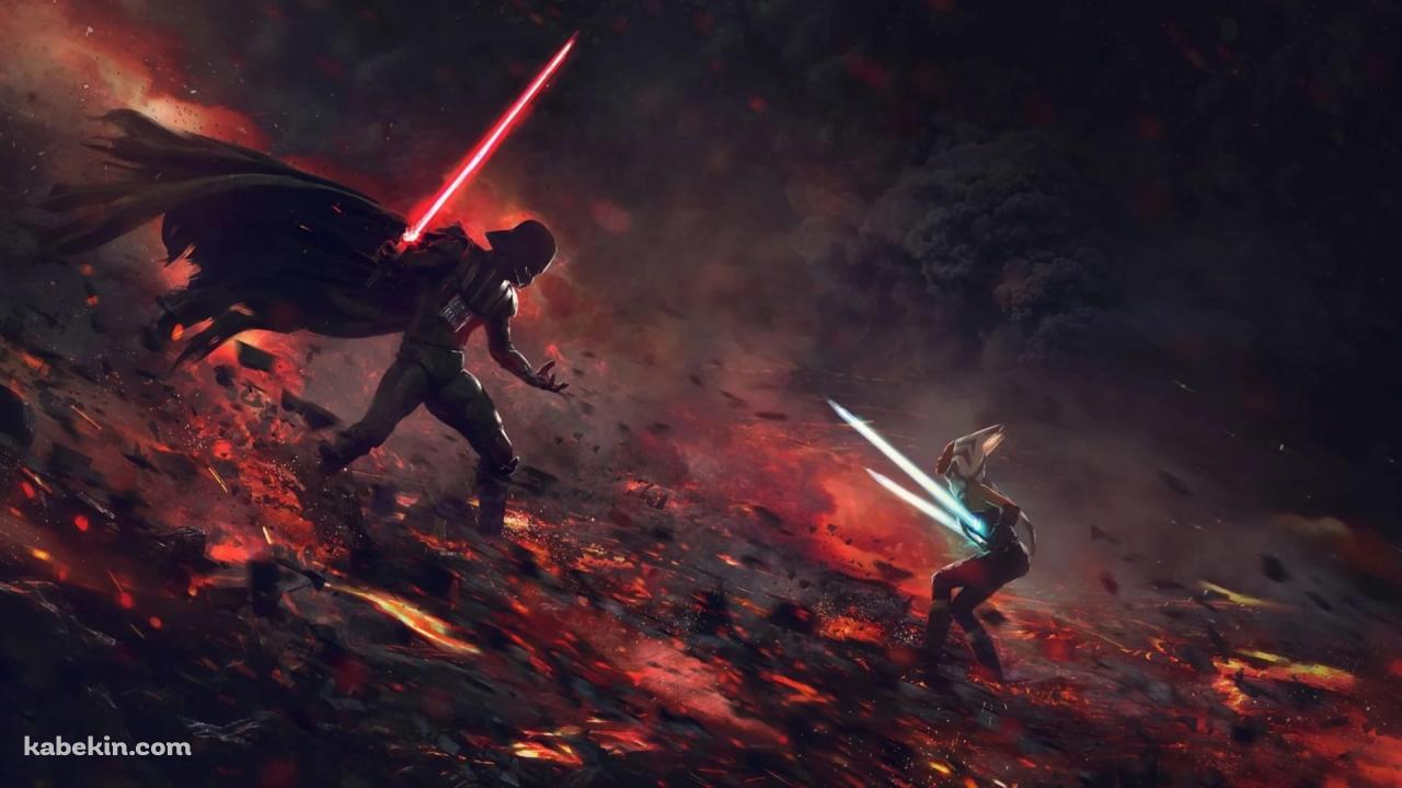 スター・ウォーズ/クローン・ウォーズ / ダース・ベイダー VS アソーカ・タノの壁紙(1280px x 720px) 高画質 PC・デスクトップ用