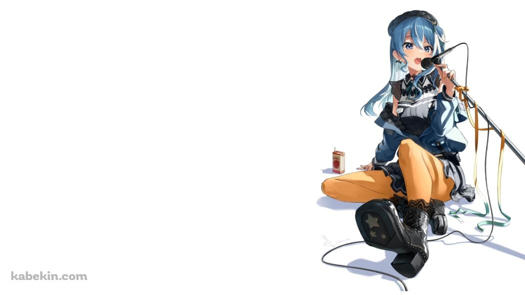 歌を唄う星街すいせい / バーチャルYouTuber / ホロライブの壁紙(1051px x 591px) 高画質 PC・デスクトップ用