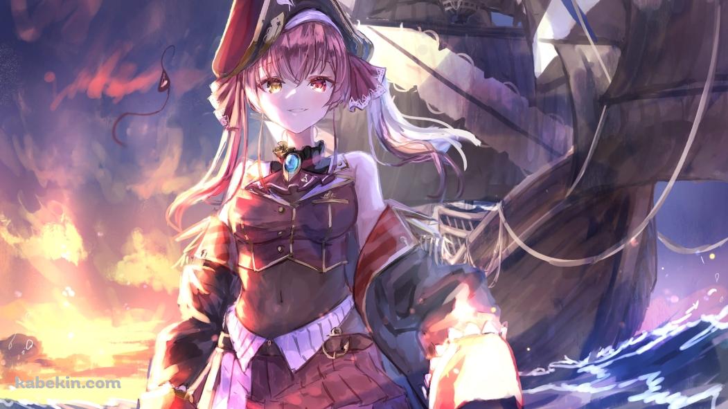 かわいい宝鐘マリン / バーチャルYouTuber / ホロライブの壁紙(1051px x 591px) 高画質 PC・デスクトップ用