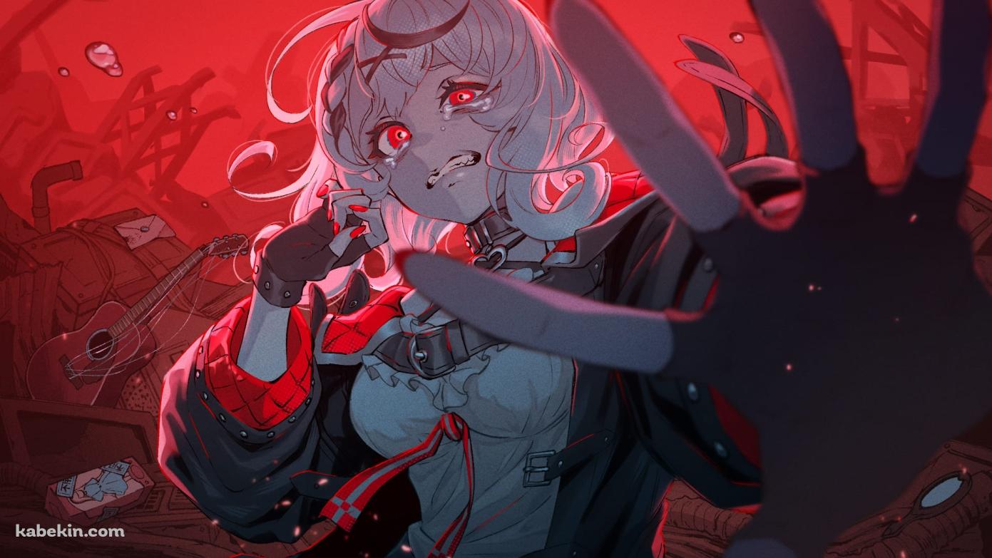 泣く沙花叉クロヱ / バーチャルYouTuber / ホロライブの壁紙(1391px x 783px) 高画質 PC・デスクトップ用