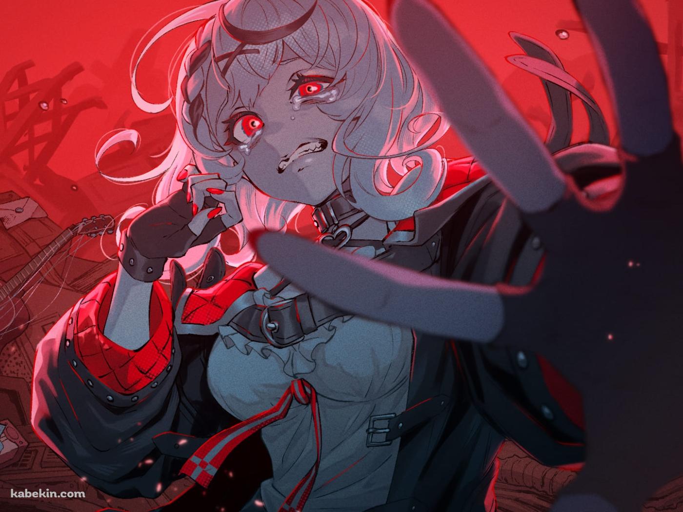 泣く沙花叉クロヱ / バーチャルYouTuber / ホロライブの壁紙(1400px x 1050px) 高画質 PC・デスクトップ用