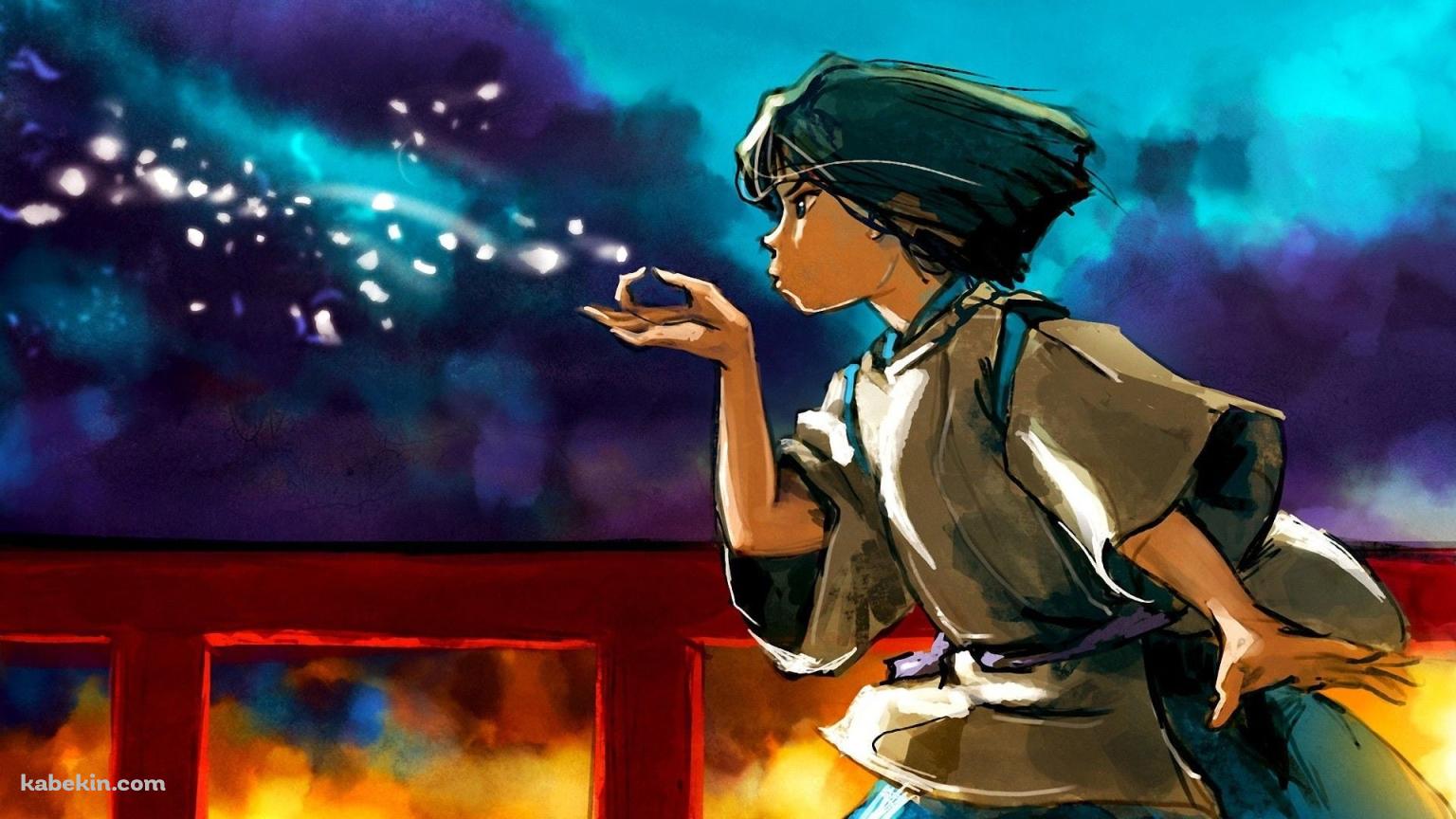 ハク / イケメン / ニギハヤミコハクヌシ / ファンアート / 千と千尋の神隠し / ジブリの壁紙(1536px x 864px) 高画質 PC・デスクトップ用