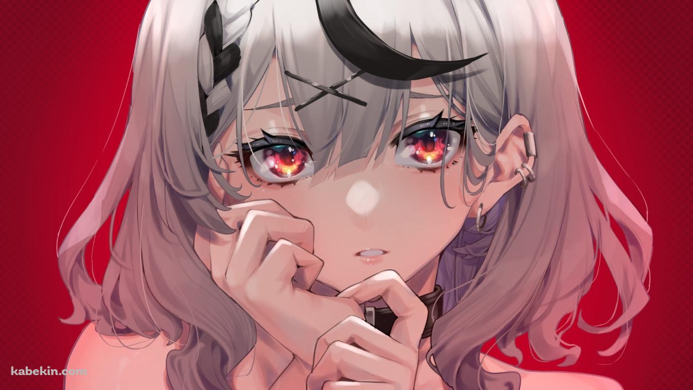 ポージングする沙花叉クロヱ / バーチャルYouTuber / ホロライブの壁紙(1391px x 783px) 高画質 PC・デスクトップ用