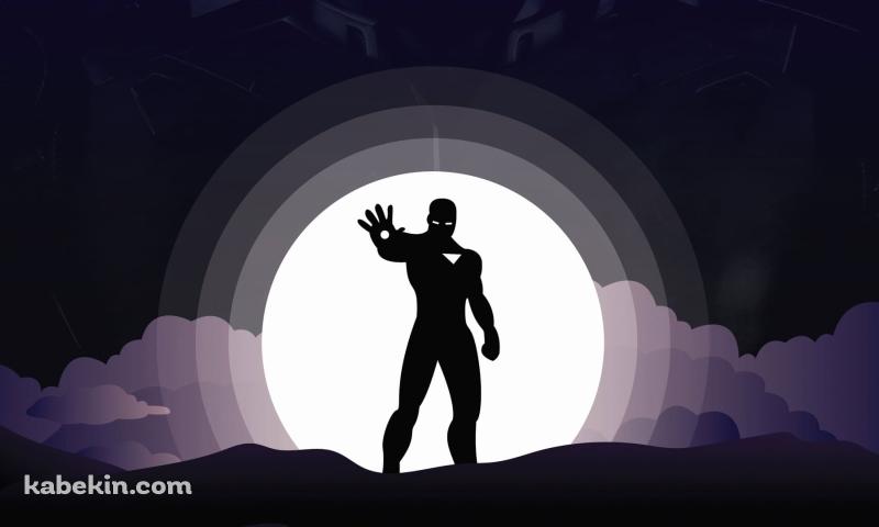 アイアンマン / マーベル / Marvel / シルエットの壁紙(800px x 480px) 高画質 PC・デスクトップ用