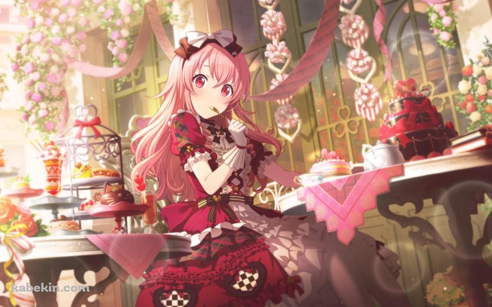 ケーキを食べる桃井愛莉 / プロセカの壁紙(960px x 600px) 高画質 PC・デスクトップ用