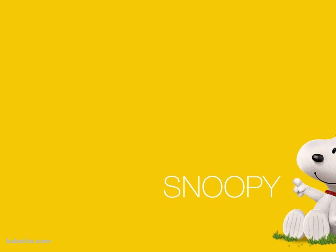 かわいいスヌーピー / Snoopy / 黄色の壁紙(1152px x 864px) 高画質 PC・デスクトップ用