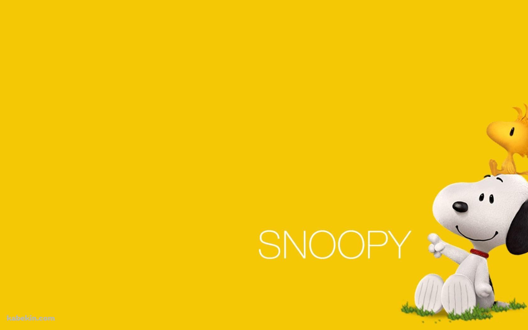 かわいいスヌーピー / Snoopy / 黄色(1680x1050px)のデスクトップPC用