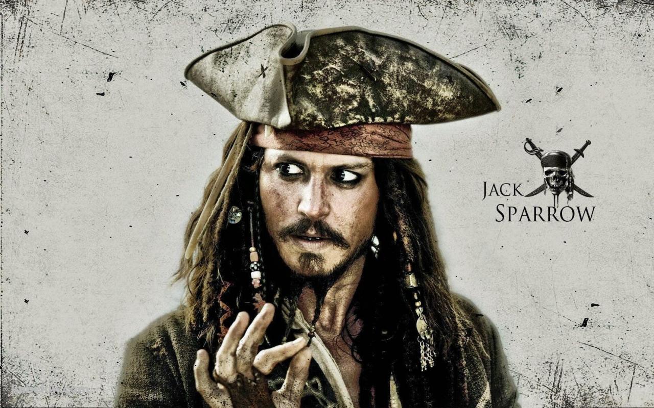 ジャック・スパロウ / Captain Jack Sparrow / パイレーツ・オブ・カリビアンの壁紙(1280px x 800px) 高画質 PC・デスクトップ用