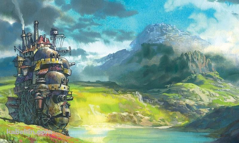 ハウルの動く城 / ジブリ / イラストの壁紙(800px x 480px) 高画質 PC・デスクトップ用