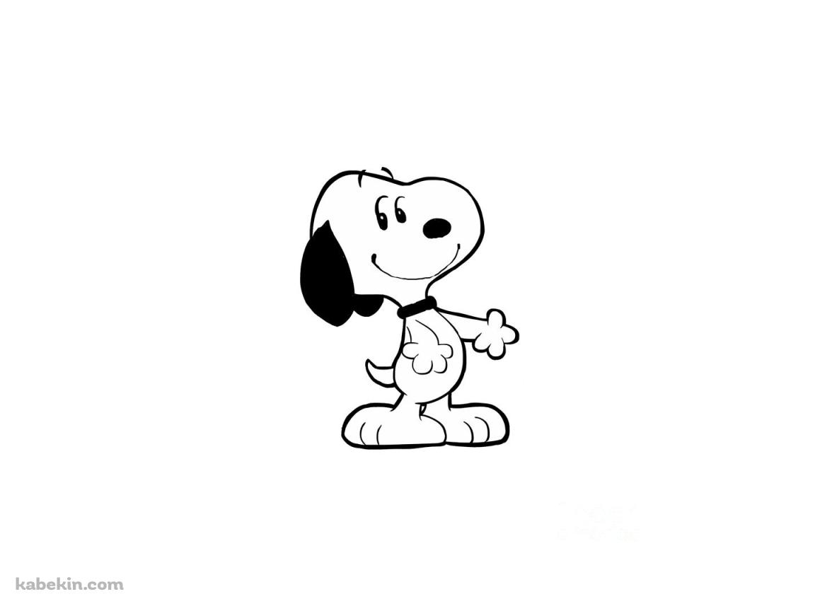 スヌーピー / Snoopy / 白 / シンプルの壁紙(1152px x 864px) 高画質 PC・デスクトップ用