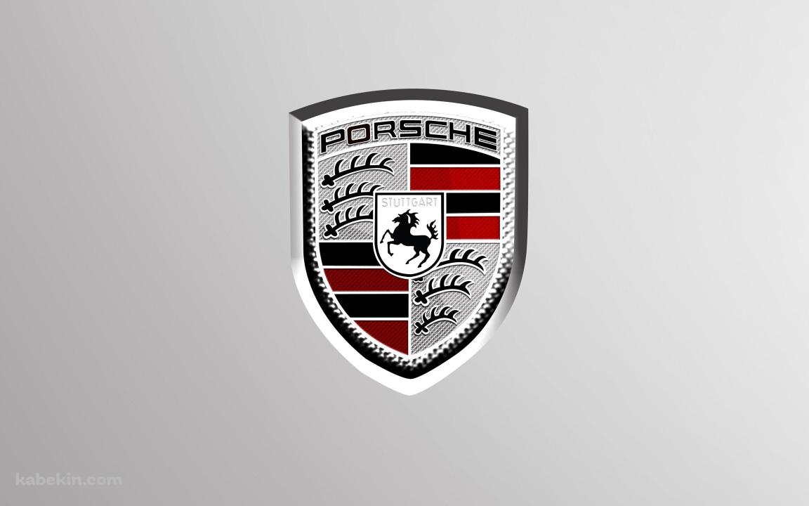 ポルシェ / PORSCHE / ロゴ / シルバーの壁紙(1152px x 720px) 高画質 PC・デスクトップ用