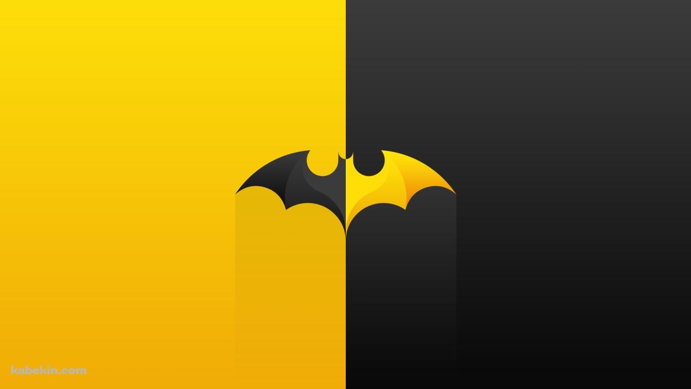 バットマン / ロゴ / 黒 / 黄色の壁紙(1391px x 783px) 高画質 PC・デスクトップ用