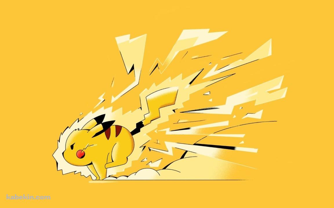 走るピカチュウ / ポケモンの壁紙(1152px x 720px) 高画質 PC・デスクトップ用