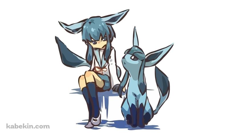ポケットモンスター / ポケモン / グレイシア / ファンアートの壁紙(800px x 480px) 高画質 PC・デスクトップ用