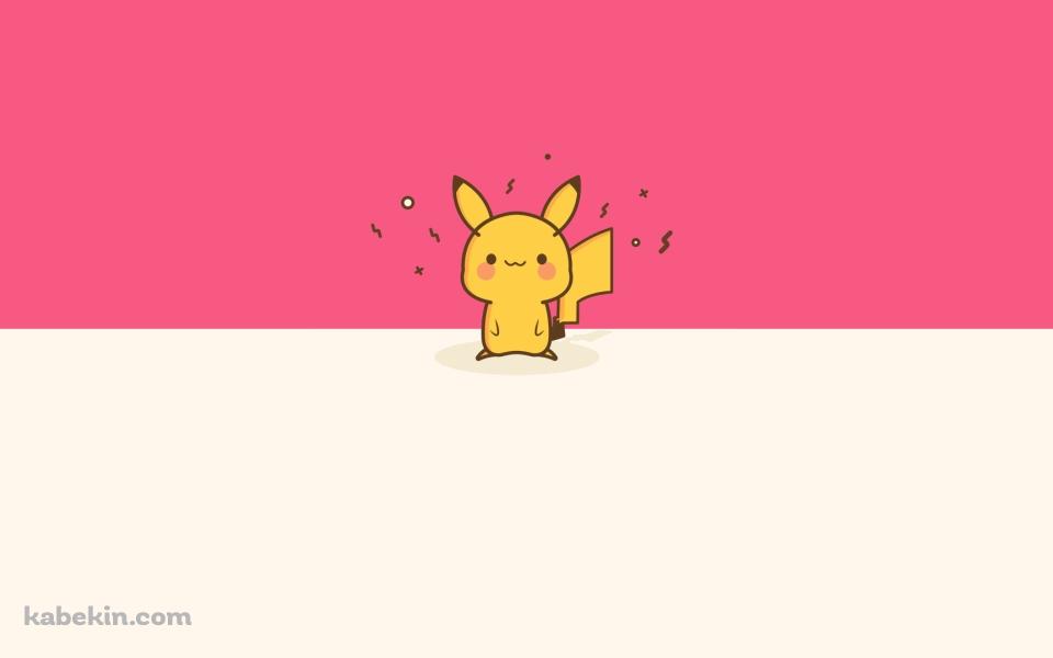 かわいいピカチュウ / ポケモン / ポケットモンスター / ピンクの壁紙(960px x 600px) 高画質 PC・デスクトップ用