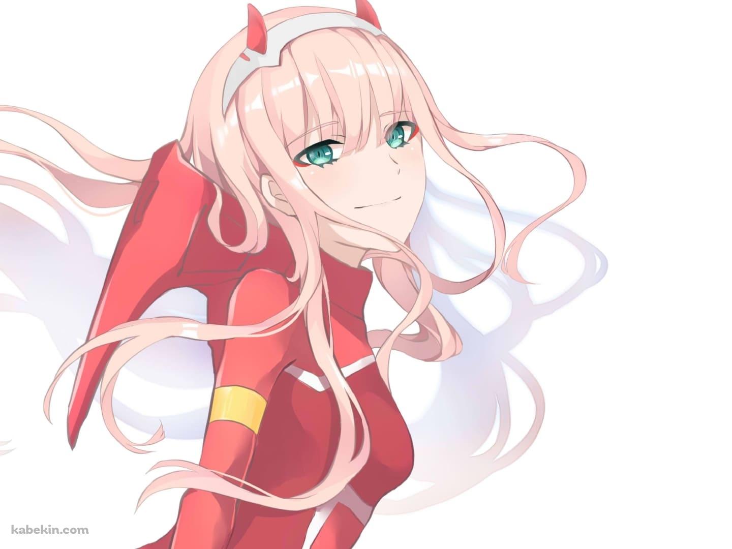 Darling In The Franxx / ダーリン・イン・ザ・フランキス / かわいいゼロツー Code:002 / ファンアートの壁紙(1440px x 1080px) 高画質 PC・デスクトップ用