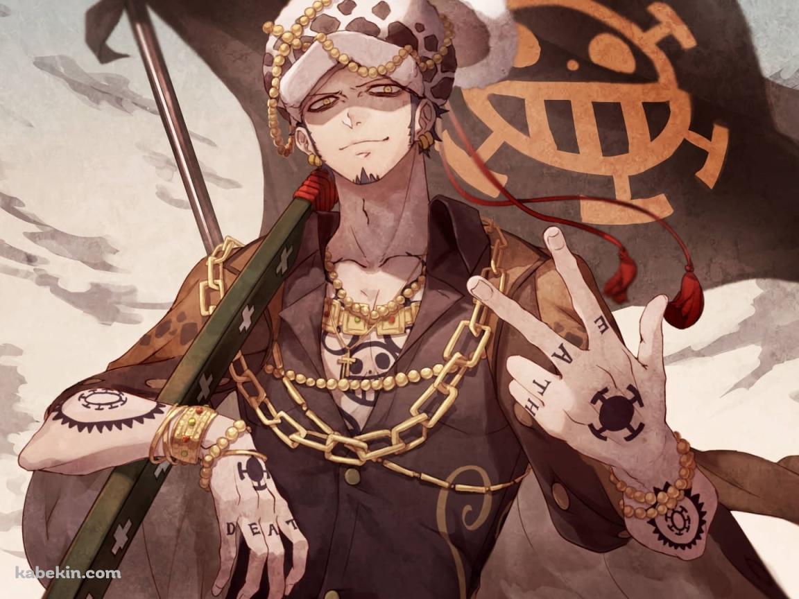 かっこいいトラファルガー・ロー / オペオペの実 / TRAFALGAR LAW / ONE PIECE / ワンピースの壁紙(1152px x 864px) 高画質 PC・デスクトップ用
