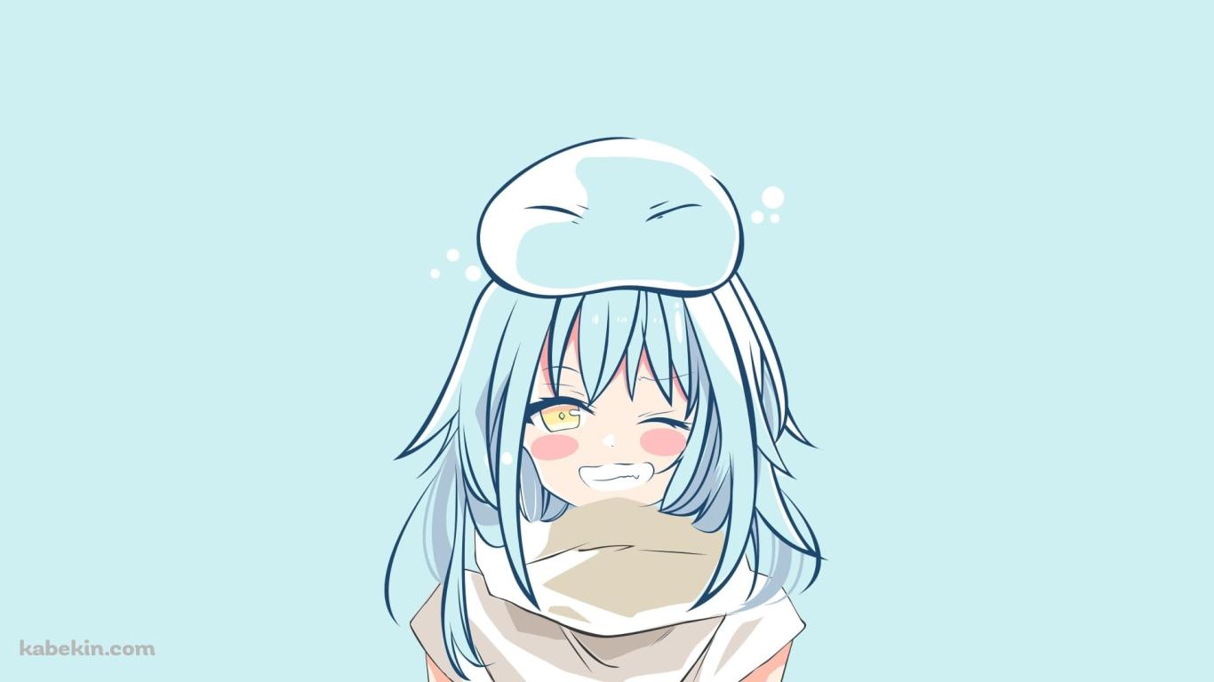 ウィンクするリムル=テンペスト / 転生したらスライムだった件 / 転スラの壁紙(1366px x 768px) 高画質 PC・デスクトップ用