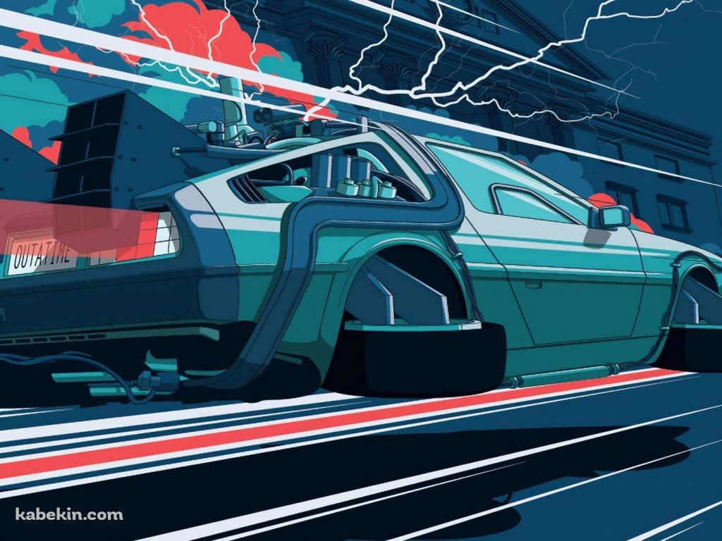 Back To The Future / バック・トゥ・ザ・フューチャー / 空飛ぶデロリアン / DMC-12の壁紙(1024px x 768px) 高画質 PC・デスクトップ用