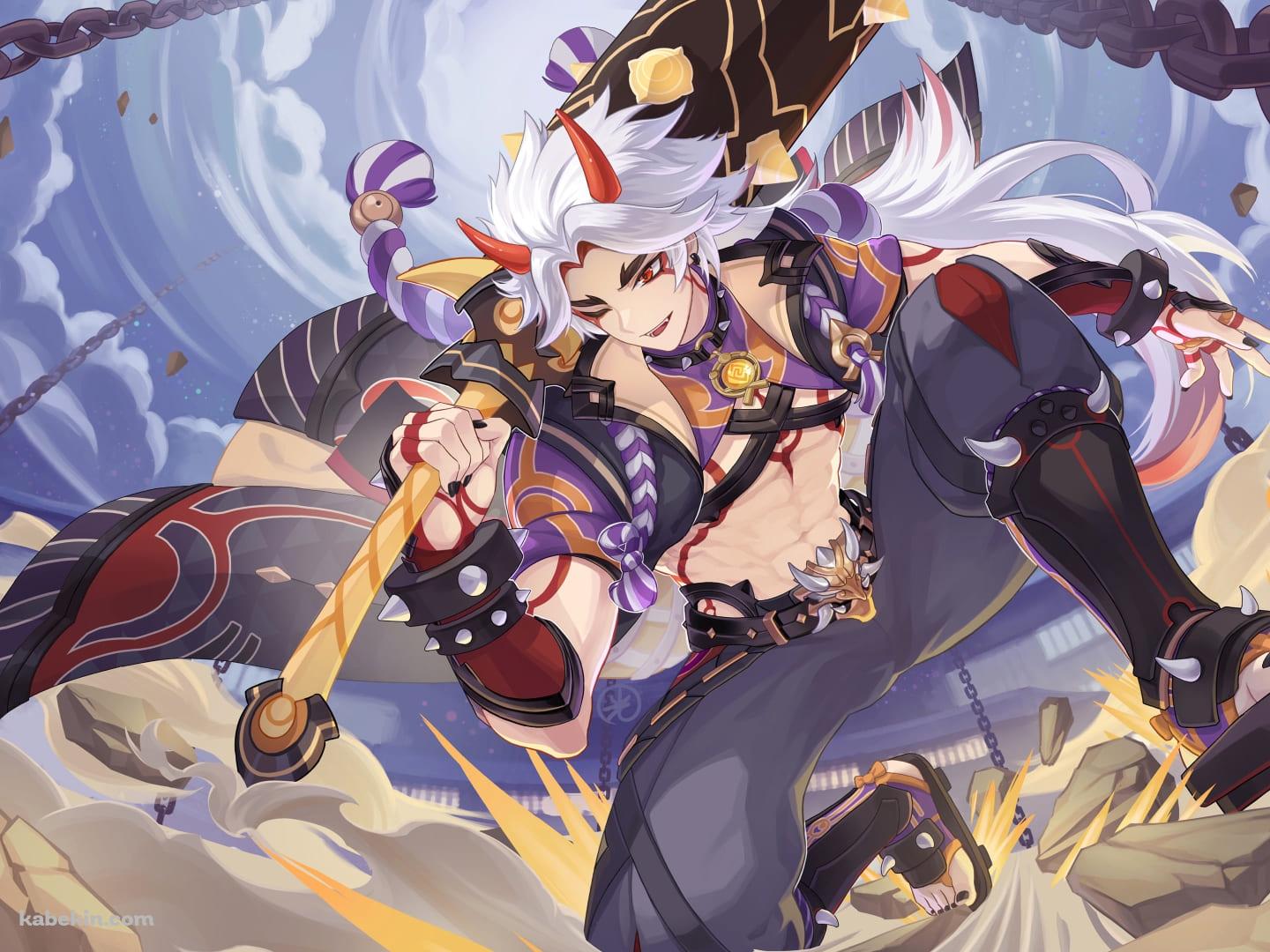 荒瀧一斗 / 原神インパクトの壁紙(1440px x 1080px) 高画質 PC・デスクトップ用