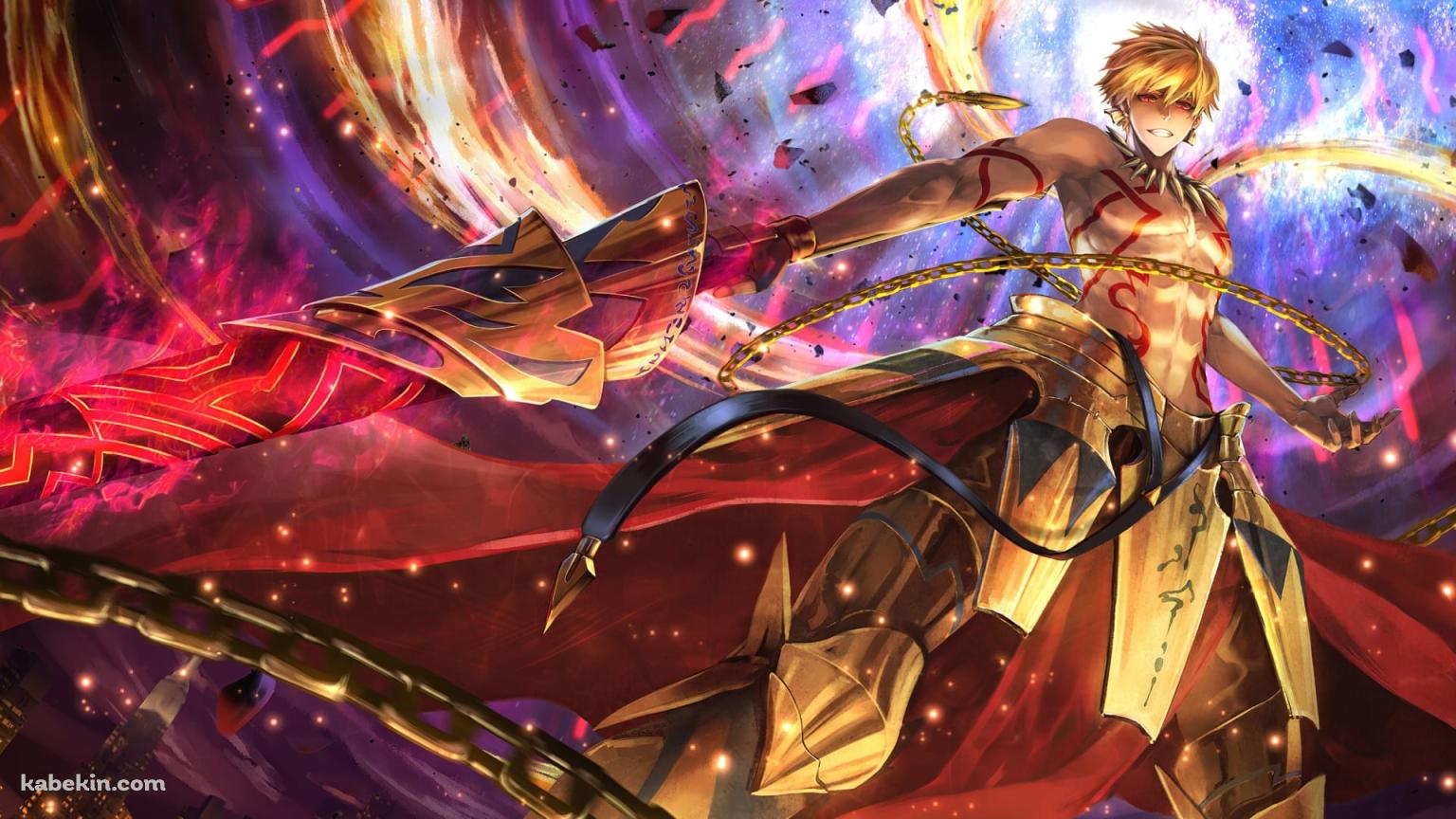 Fate かっこいいギルガメッシュ サーヴァントの壁紙(1536px x 864px) 高画質 PC・デスクトップ用