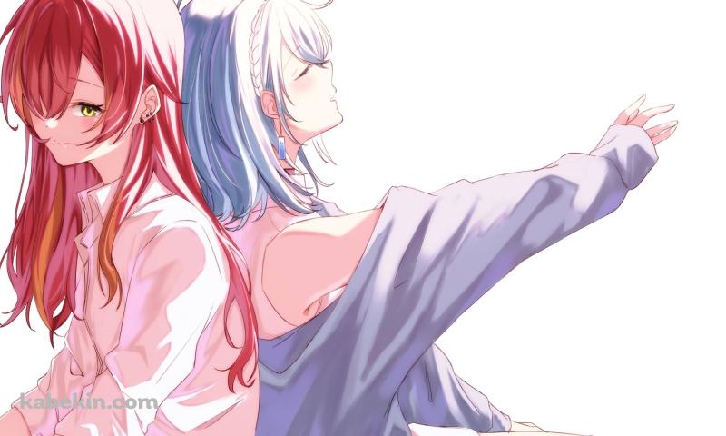 猫汰つなと白波らむね / ぶいすぽっ！の壁紙(800px x 480px) 高画質 PC・デスクトップ用