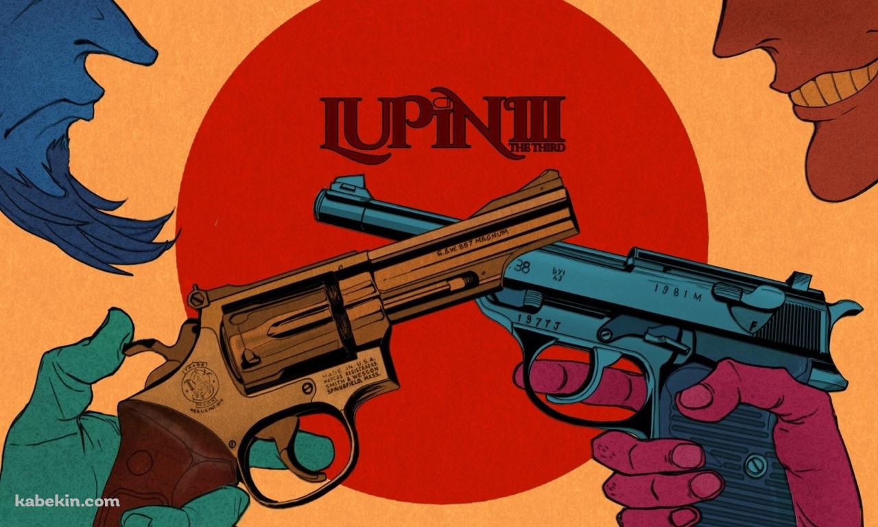 銃を交わすルパンと次元の壁紙(1280px x 768px) 高画質 PC・デスクトップ用