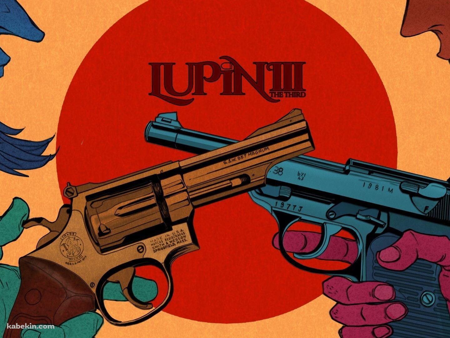 銃を交わすルパンと次元の壁紙(1440px x 1080px) 高画質 PC・デスクトップ用