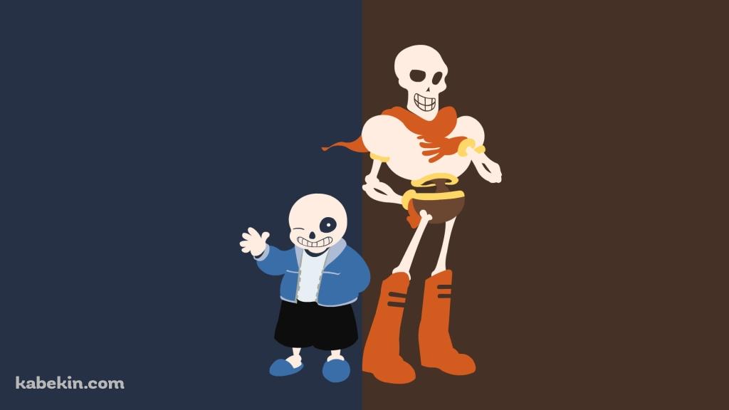 サンズとパピルス / UNDERTALE / アンダーテールの壁紙(1024px x 576px) 高画質 PC・デスクトップ用