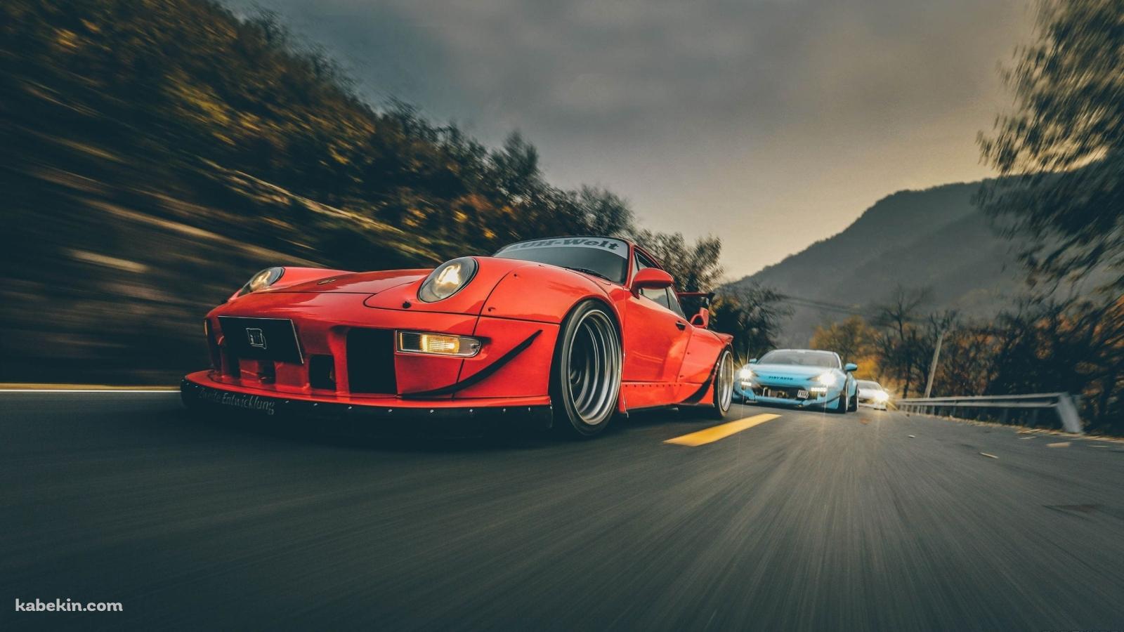 疾走するポルシェ RWB / 911 / かっこいいの壁紙(1600px x 900px) 高画質 PC・デスクトップ用