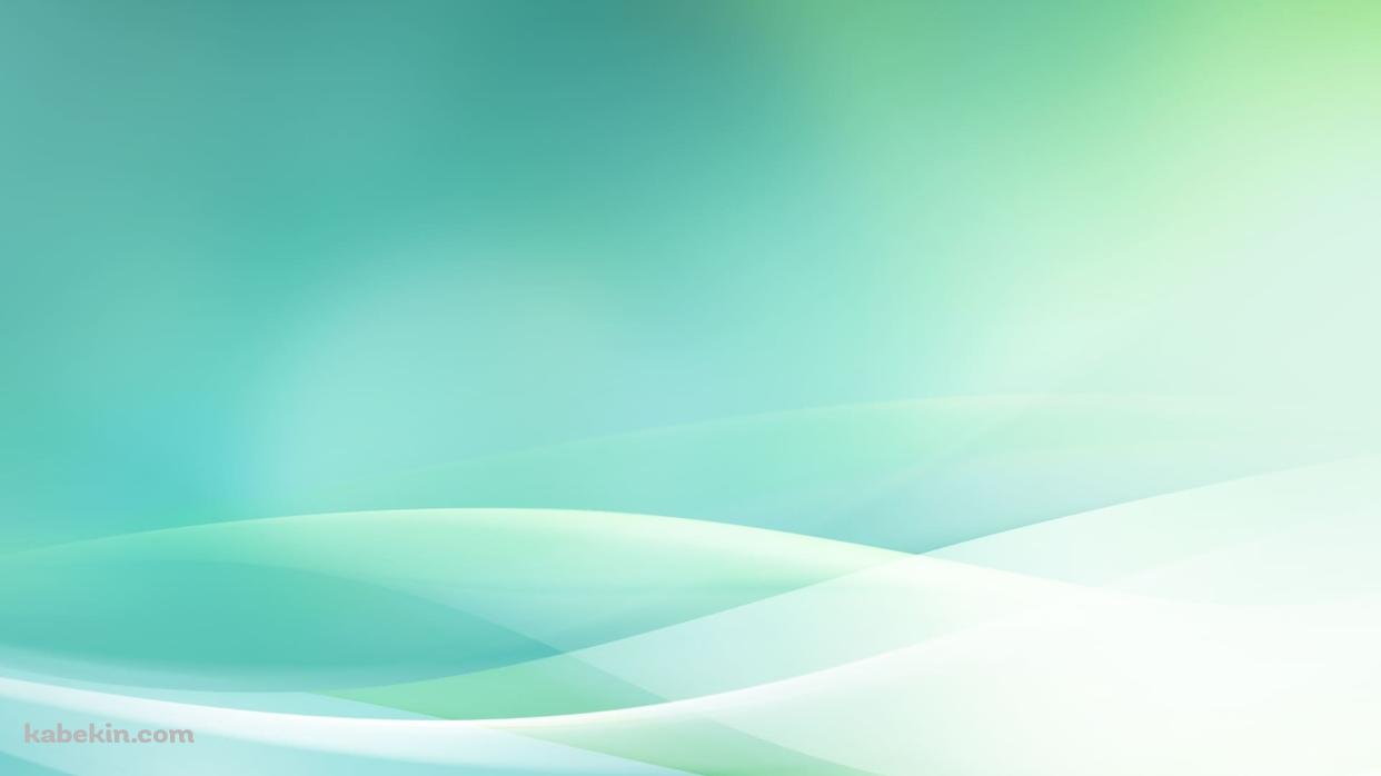 綺麗な緑 / グラデーション / 光沢 / 背景の壁紙(1242px x 698px) 高画質 PC・デスクトップ用