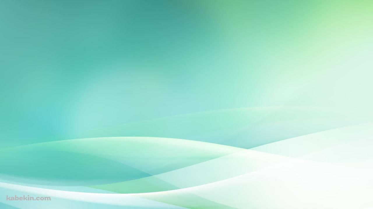 綺麗な緑 / グラデーション / 光沢 / 背景の壁紙(1280px x 720px) 高画質 PC・デスクトップ用