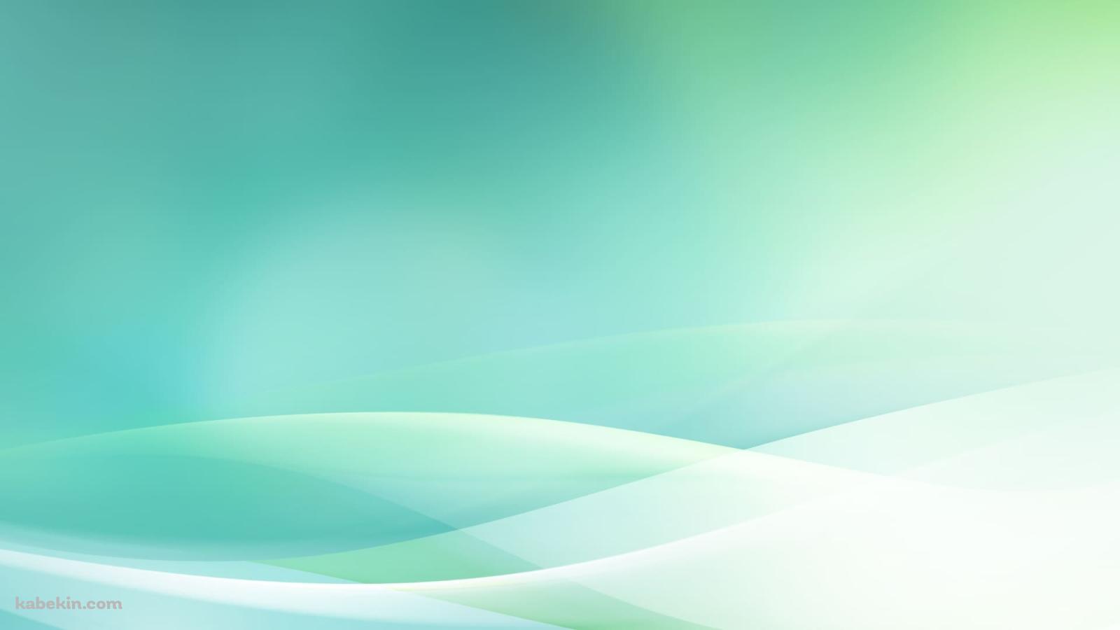 綺麗な緑 / グラデーション / 光沢 / 背景の壁紙(1600px x 900px) 高画質 PC・デスクトップ用