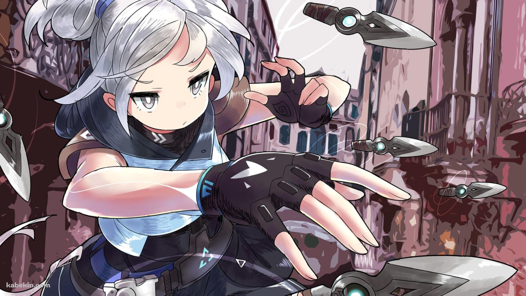 かわいいジェット / Jett / Valorant / イラストの壁紙(1829px x 1029px) 高画質 PC・デスクトップ用