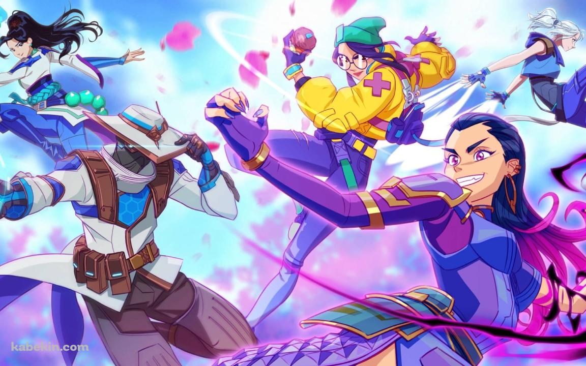 ポップなヴァロラントのイラスト / POP VALORANT ILLUSTの壁紙(1152px x 720px) 高画質 PC・デスクトップ用