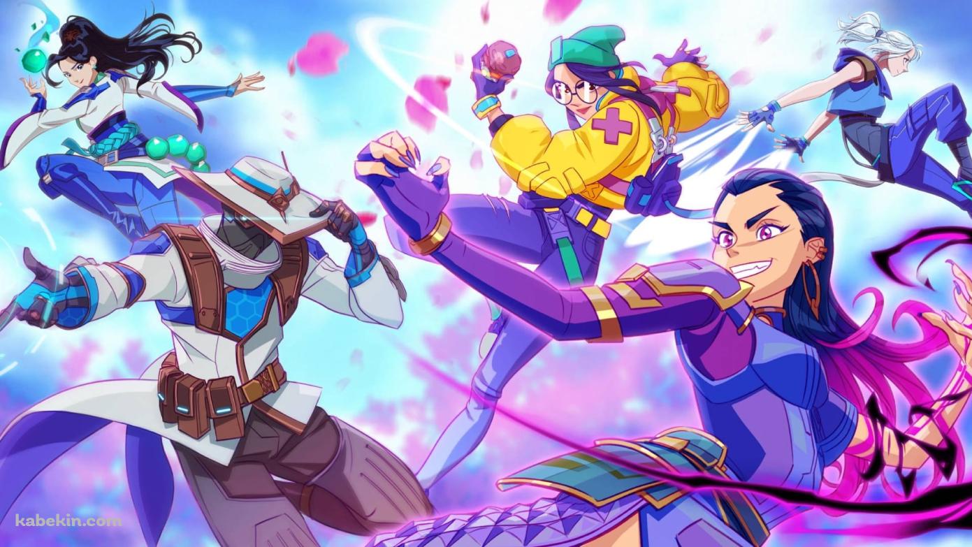 ポップなヴァロラントのイラスト / POP VALORANT ILLUSTの壁紙(1391px x 783px) 高画質 PC・デスクトップ用