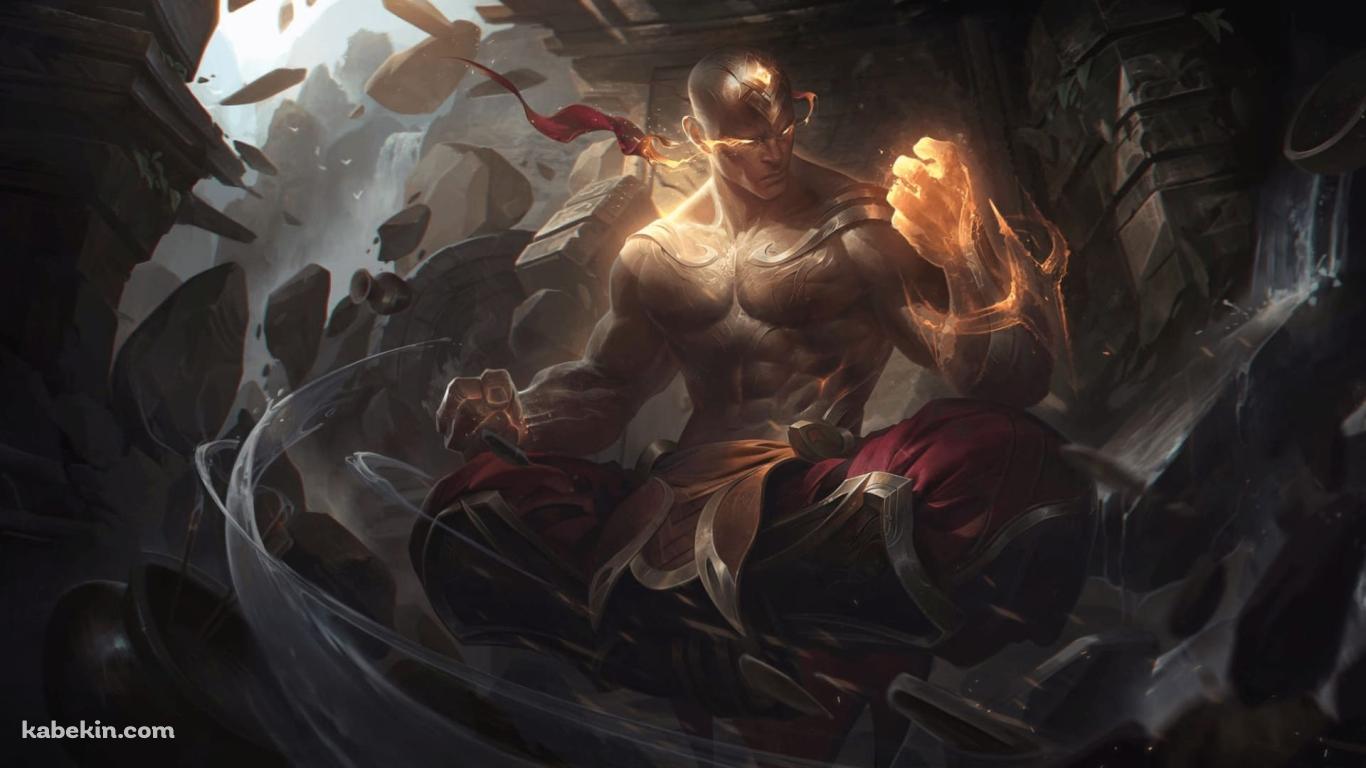 Lee Sin / リー・シン / 盲目の修行僧 / League of Legends / LoLの壁紙(1366px x 768px) 高画質 PC・デスクトップ用