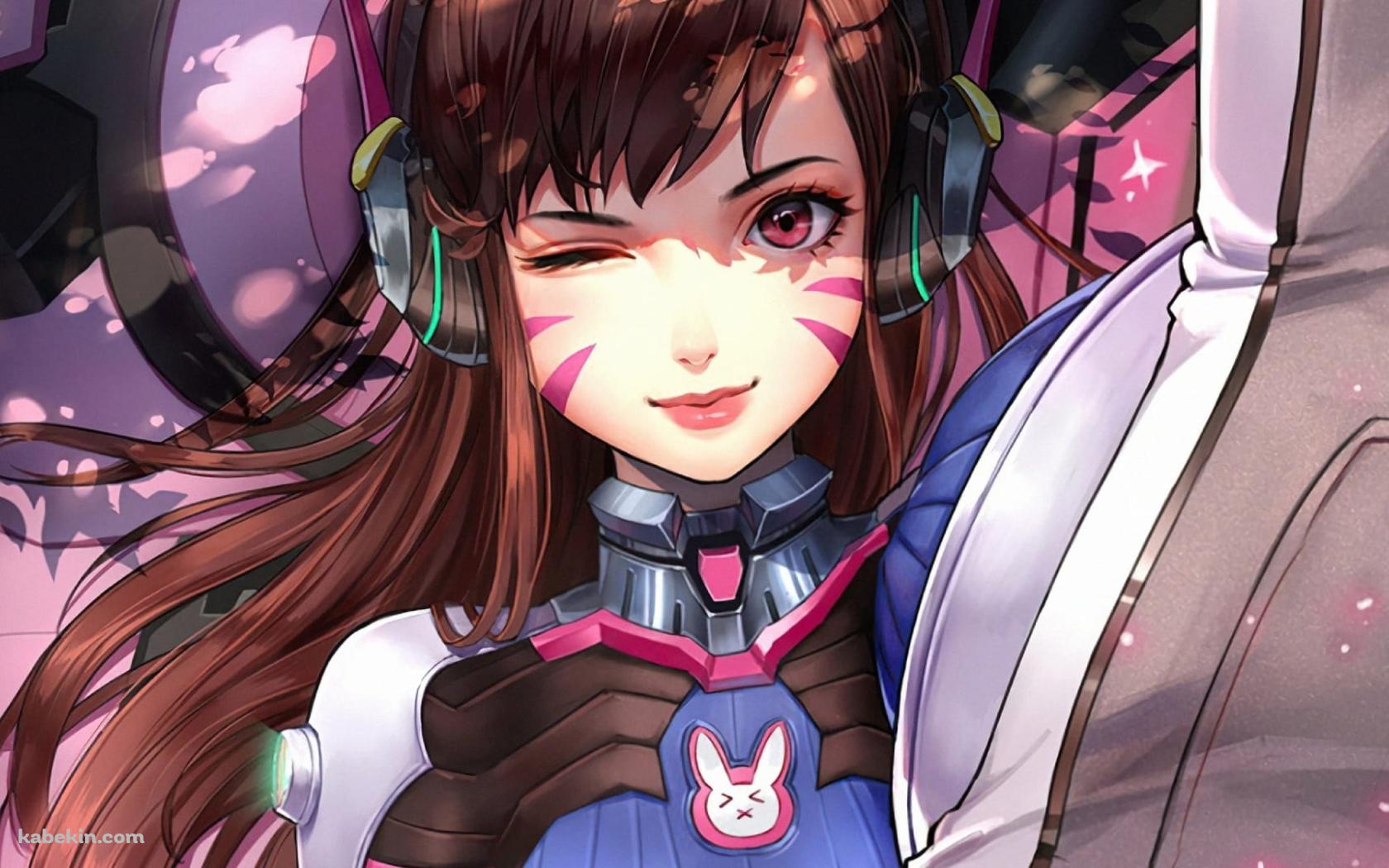 ウィンクするD.Va / オーバーウォッチ / Overwatchの壁紙(1680px x 1050px) 高画質 PC・デスクトップ用