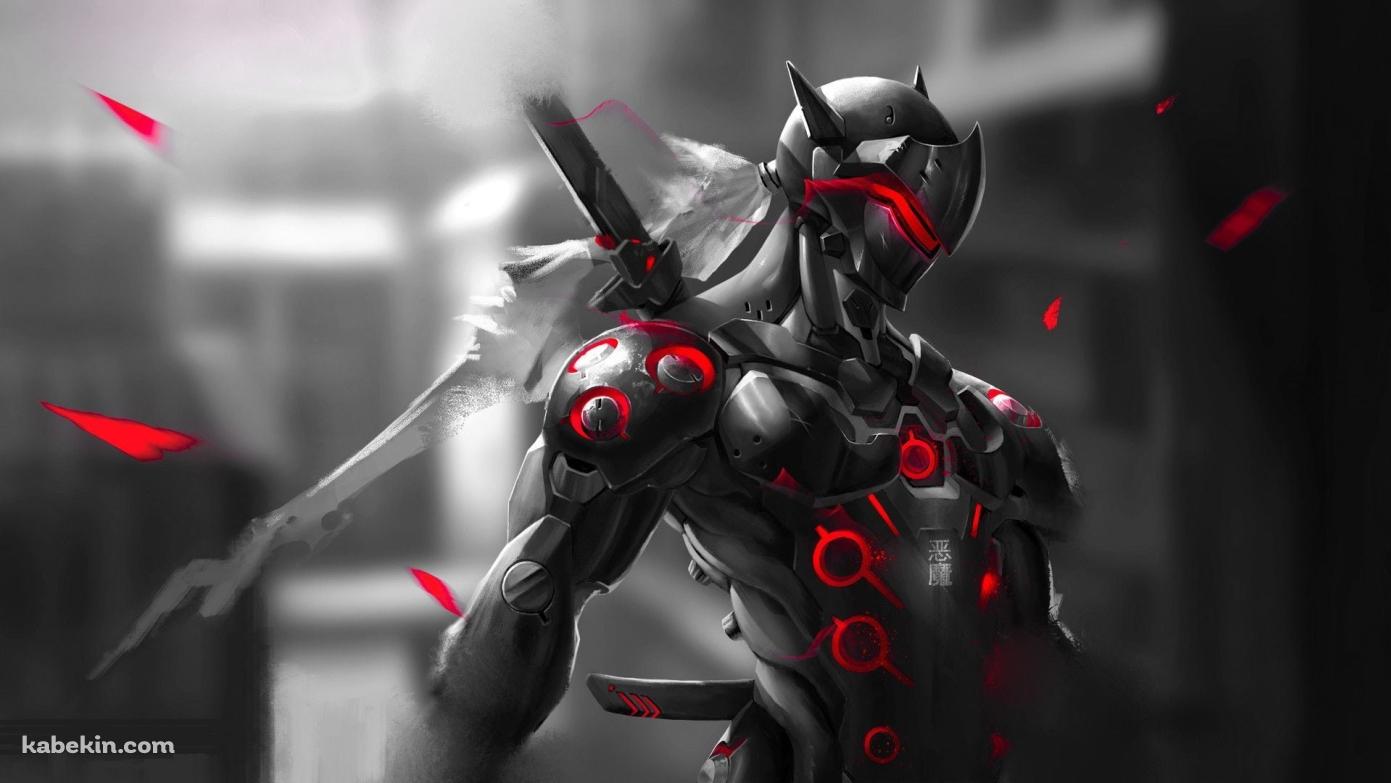 かっこいいゲンジ / Genji / オーバーウォッチ / Overwatchの壁紙(1391px x 783px) 高画質 PC・デスクトップ用