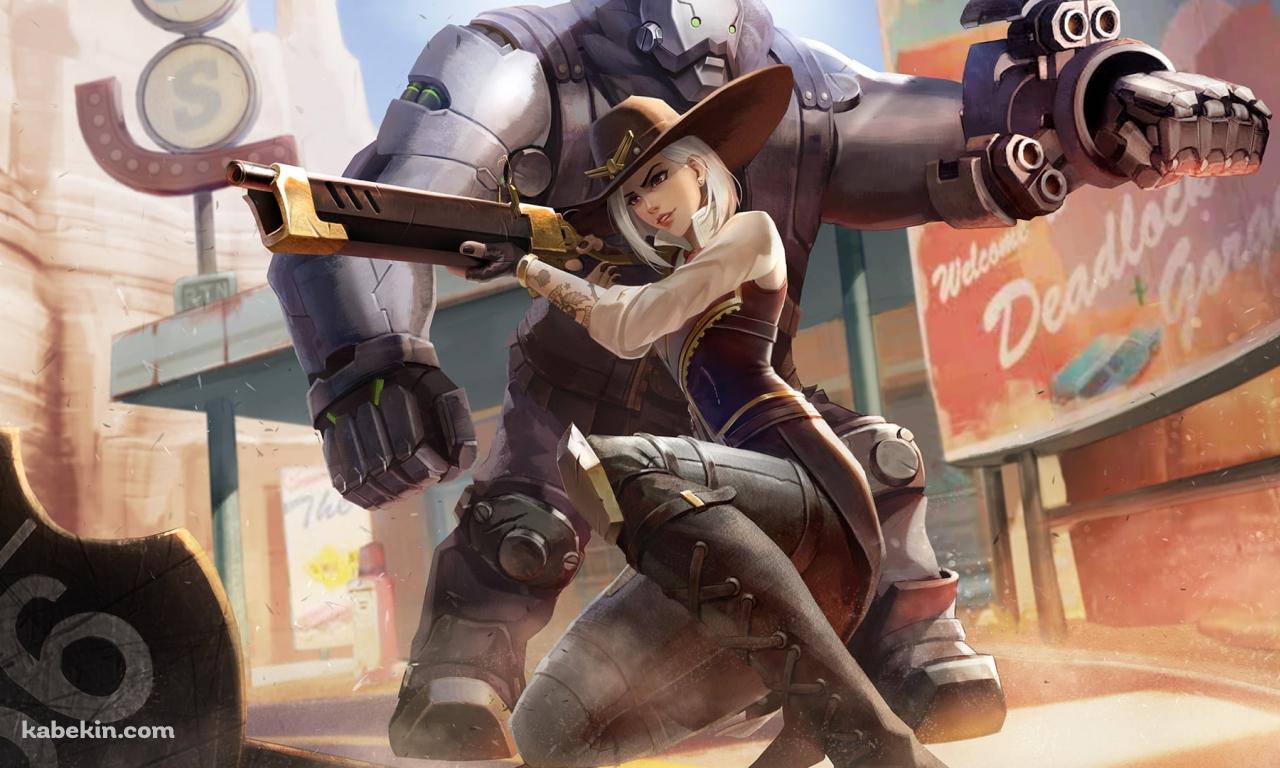 かっこいいアッシュ / Ashe / オーバーウォッチ / Overwatchの壁紙(1280px x 768px) 高画質 PC・デスクトップ用