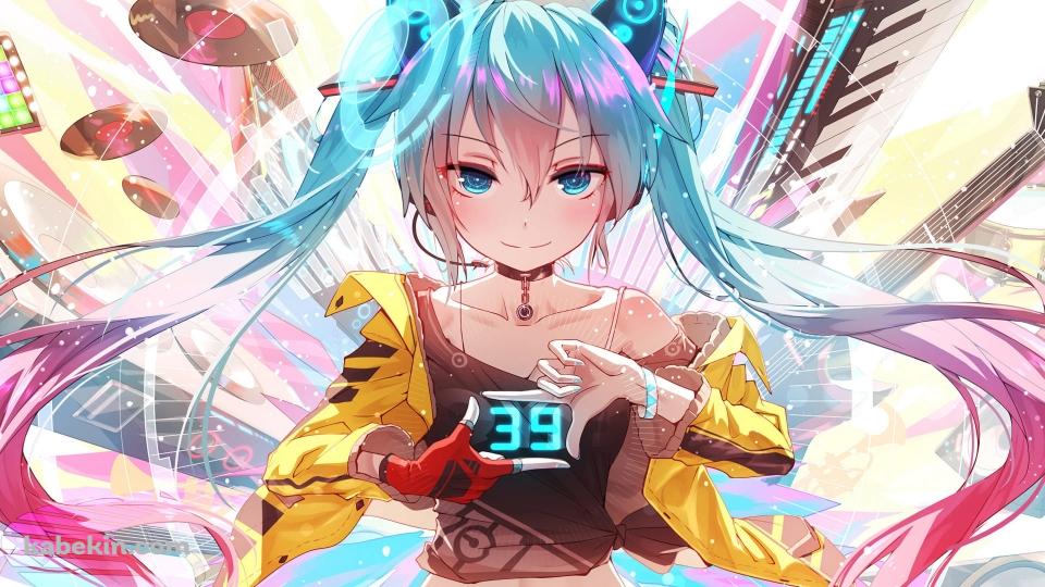 めちゃくちゃかわいい初音ミク / ボーカロイド / レコード / エレキギター / キーボード / 39の壁紙(960px x 540px) 高画質 PC・デスクトップ用